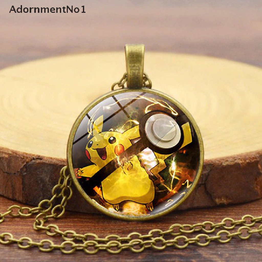 (AdornmentNo1) Kalung Rantai Dengan Liontin Pokemon Gaya Jepang Minimalis Untuk Wanita