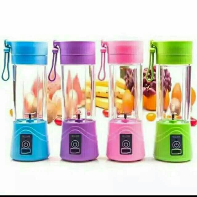 (DUS BUBBLE 6 pisau) Blender Juicer Portable Rechargeable USB / Shake n Go