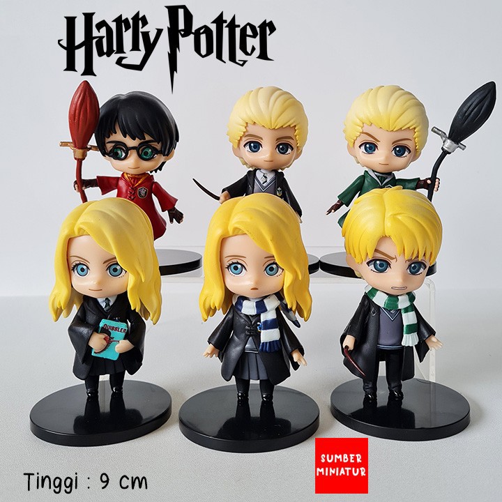 Harry Potter Set Figure Pajangan Topper Hiasan Kue 6 karakter