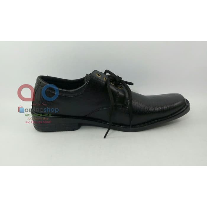Sepatu Pantofel Pria Formal Kerja Sekolah Kantor Hitam Tali Cowok B02