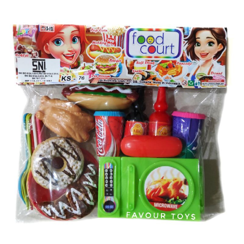 Mainan Masak Masakan Junk Food Masak Masakan Donut Microwave KS 76 / KS76