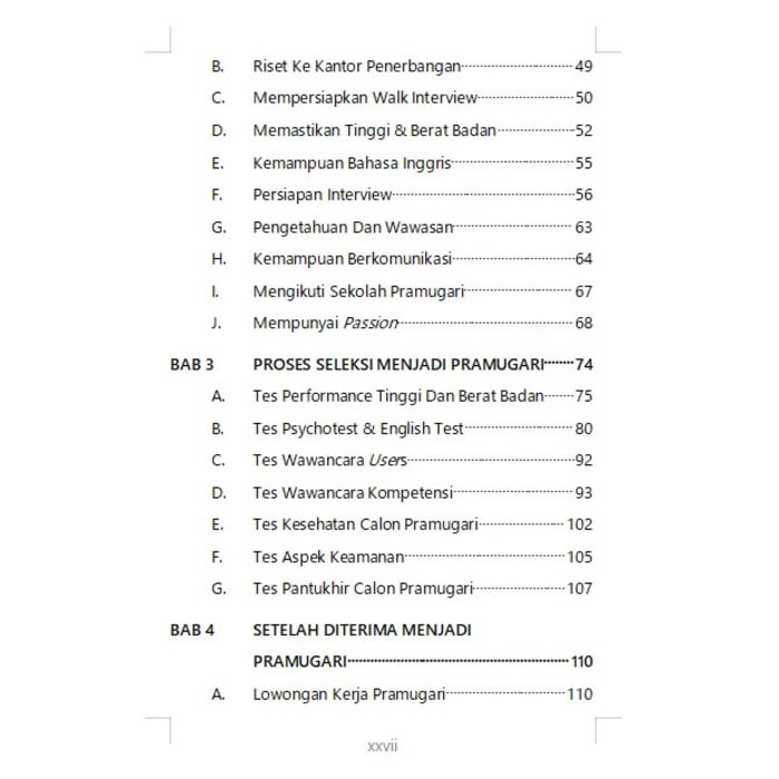 Buku Sukses Menjadi Pramugari Shopee Indonesia