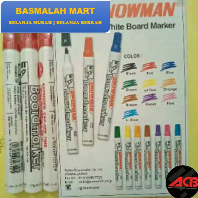 

Board Marker Snowman Murah Termurah (Ilham Berkah Mart)