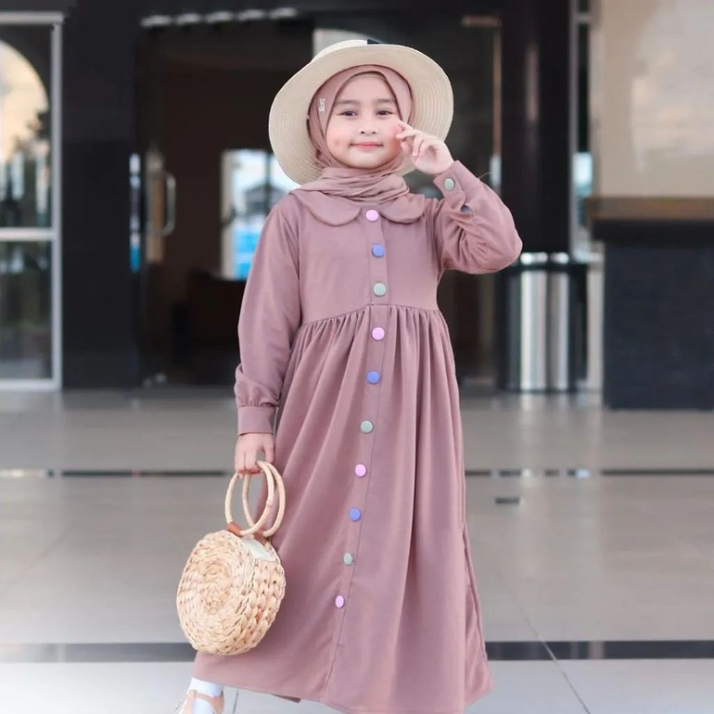 ZEA KIDS MAXI IK ITY CRAPE 4 6 Tahun LD 66 CM PB 92 CM DAPAT GAMIS ANAK FULL KANCING BAJU KIDS KEKINIAN TERBARU 2022