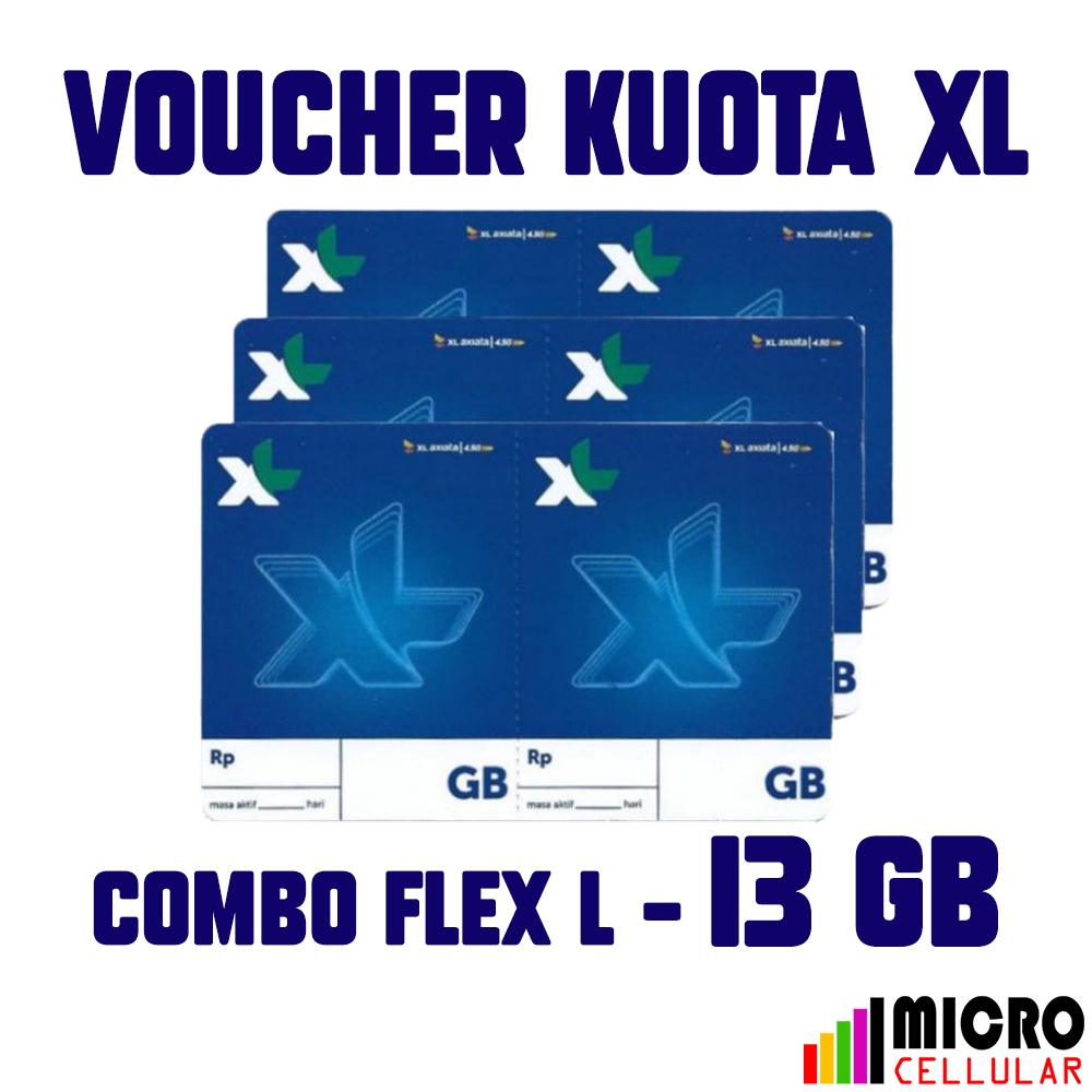 Voucher XL Combo Flex L 13 GB + Bonus Kuota 4 GB