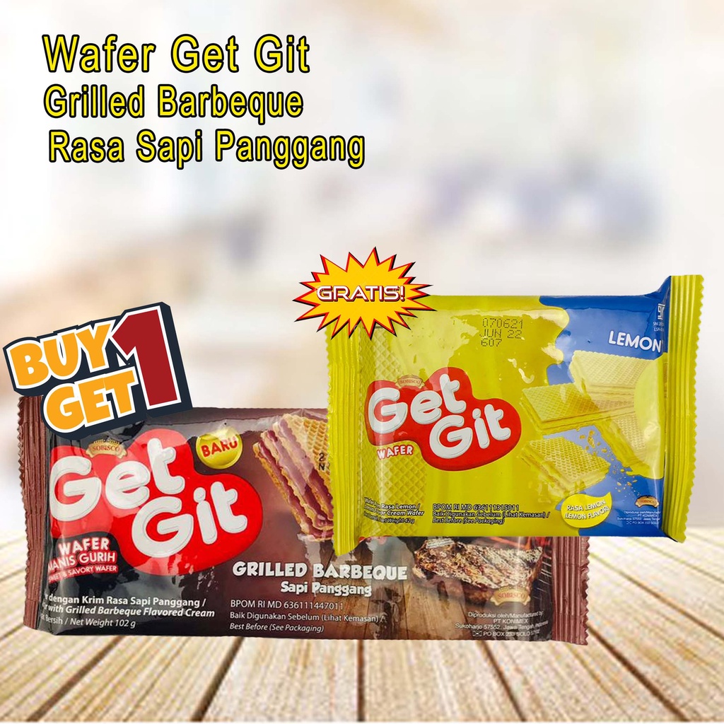 Wafer Get Git / Wafer Grilled Barbeque / Rasa Sapi Panggang