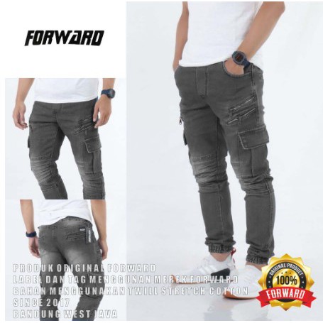 PAKAIAN PRIA/ JEANS -celana joger jeans premium forward original