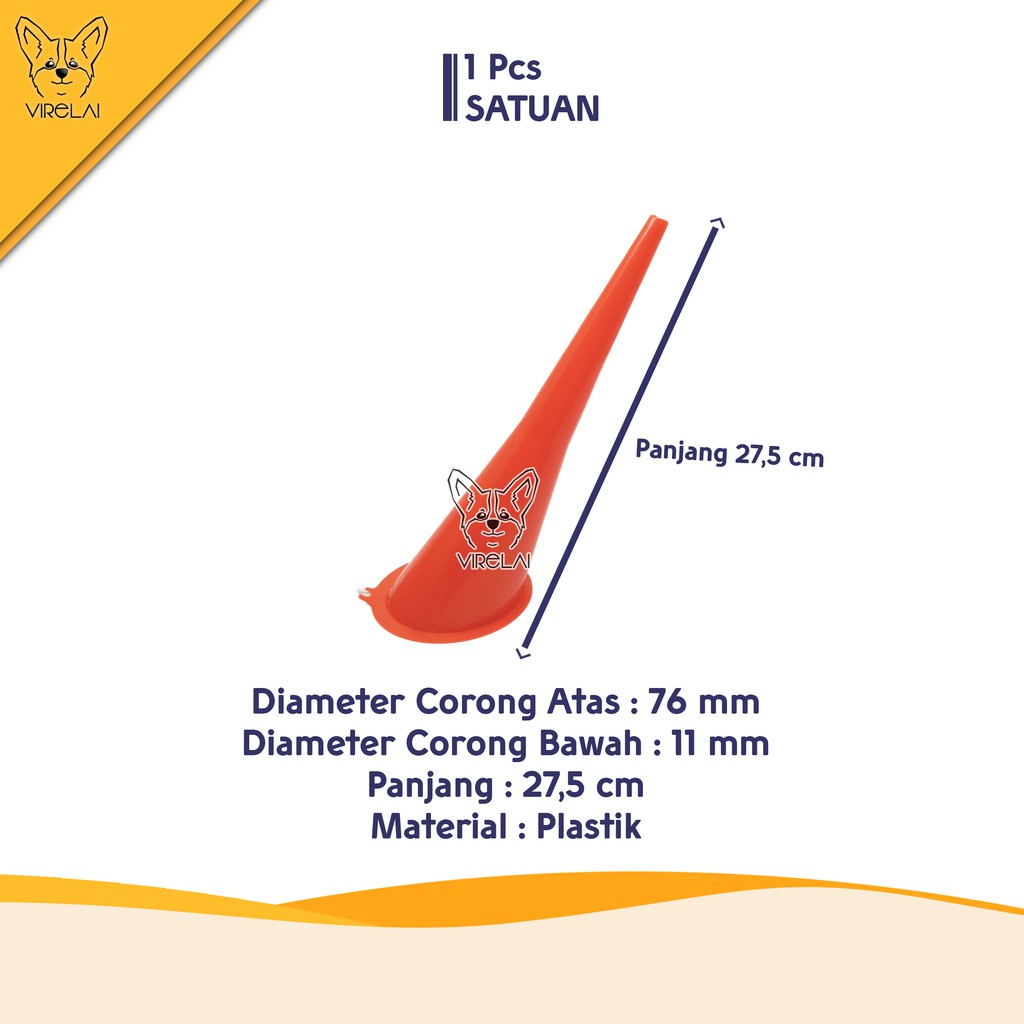 Corong Belalai Oil 145 mm / Corong Hopkins Oli Model Panjang