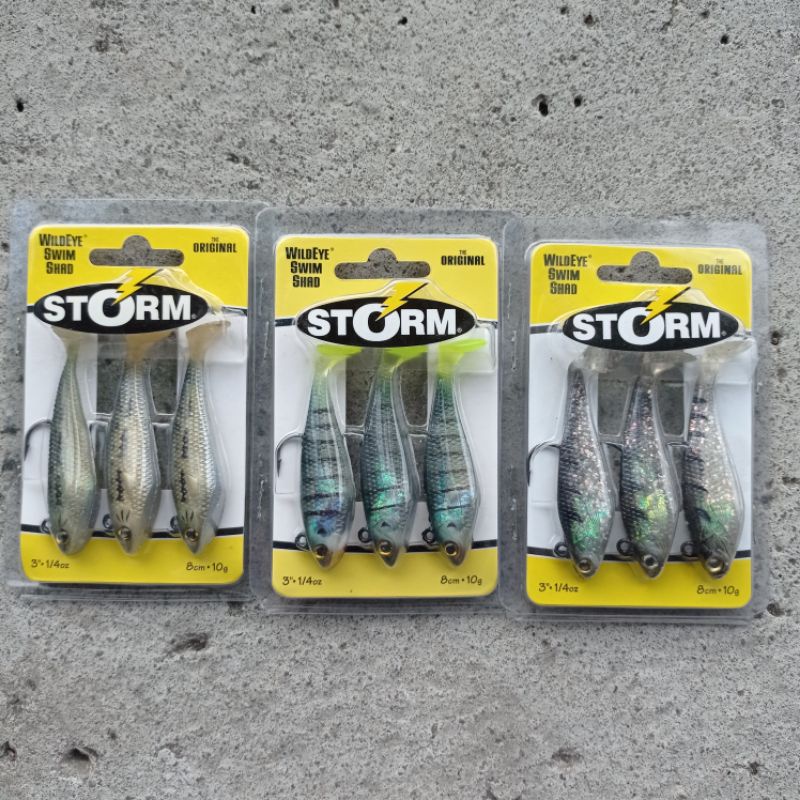 softlure ikan storm isi 3 pcs 8cm / 10gr