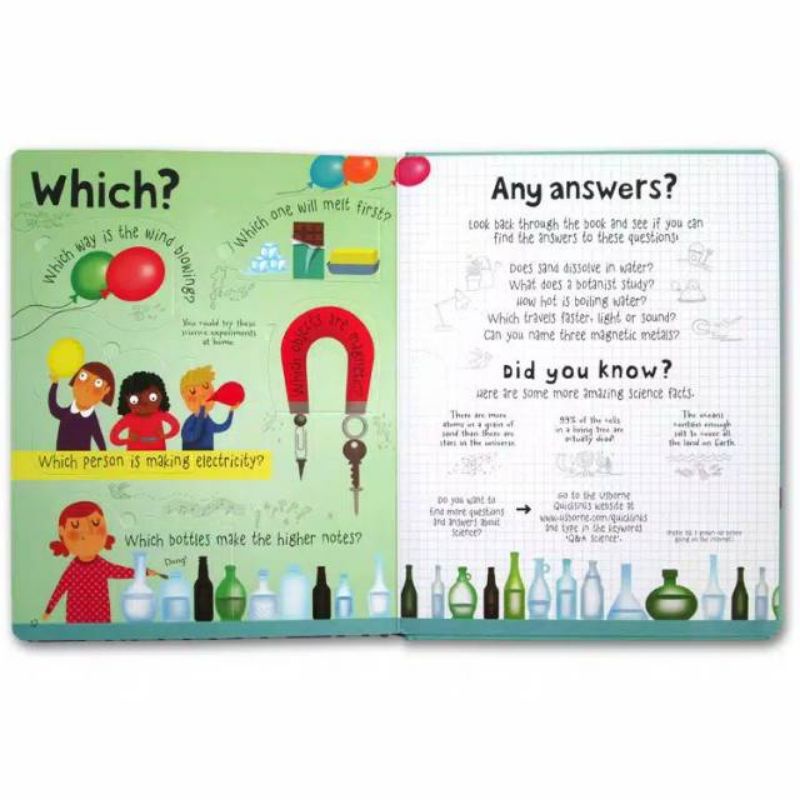 Buku Usborne Lift-the-Flap Questions and Answers about Science