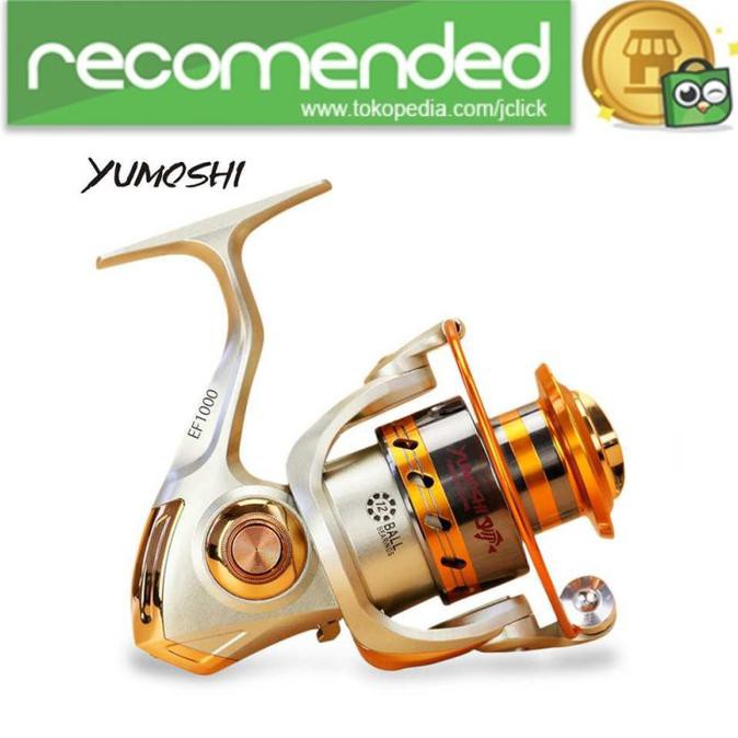 YUMOSHI EF3000 REEL PANCING 12 BALL BEARING - SILVER