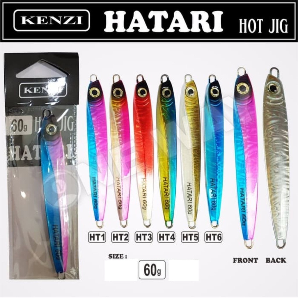umpan pancing metal jig Kenzi Hatari 60 gram