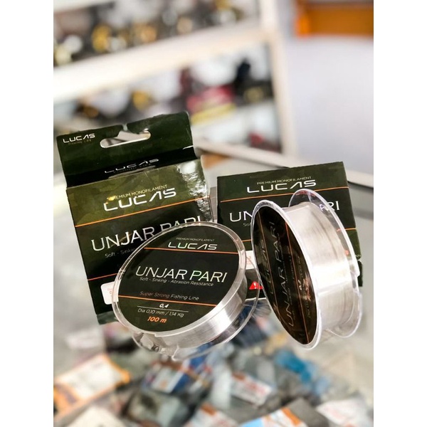 Senar Lucas Unjar Pari Premium Monofilament Super Strong Fishing Line 100m | 0.06 0.08 0.10