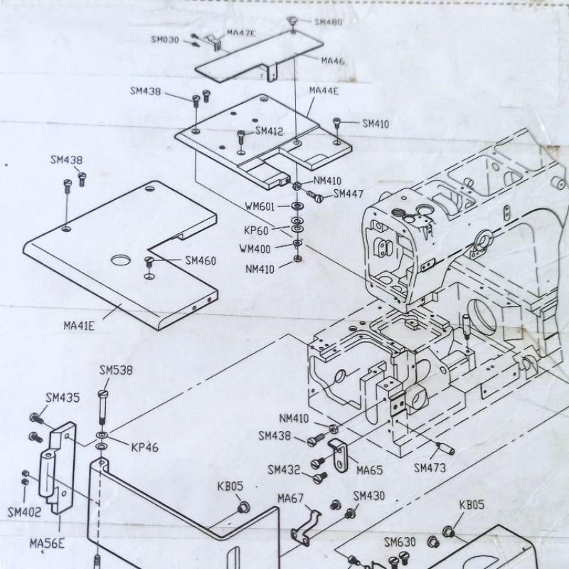 SM410 Asli Baut Siruba Asli / Baut Tutup Baling-Baling Kamkut - Overdeck