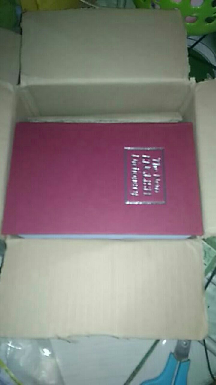 Brankas Mini Model Buku Kamus - Security Dictionary Cash Jewelry Key Lock Book Storage S Size - Red