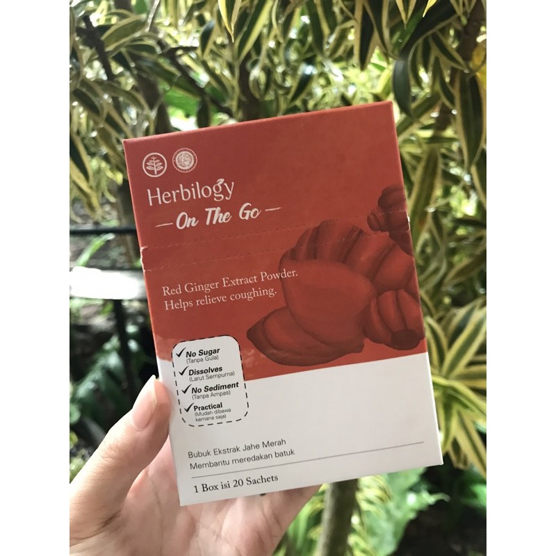 

Herbilogy On The Go Red ginger (Jahe Merah) Extract Powder 20 Sachet