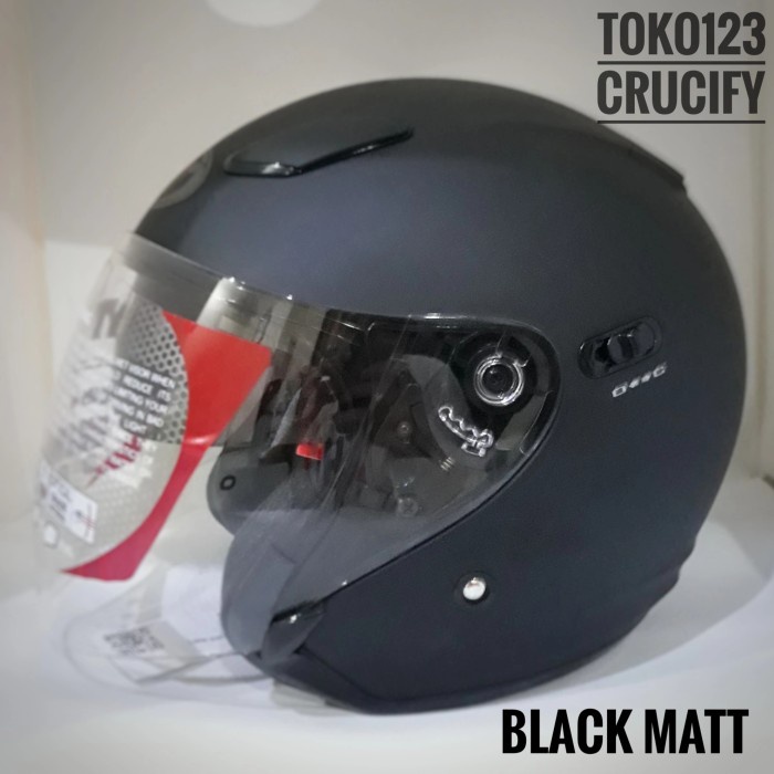 KYT DJ Maxi helm half face double visor
