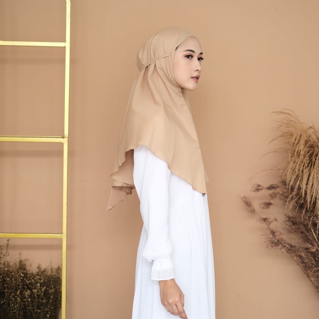 BERGO KHIMAR TANPA PET TALI HIJAB INSTAN BERGO JILBAB KERUDUNG INSTAN INSTANT TANPA PET AS LANCIP