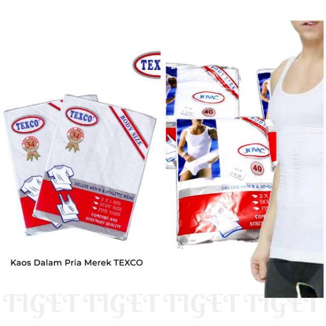 Singlet pria jovac kaos dalam pria KING TEXCO