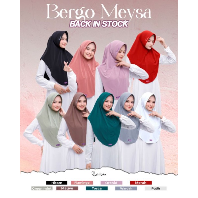 BERGO MEYSA POLOS BY ELLISA HIJAB ORI