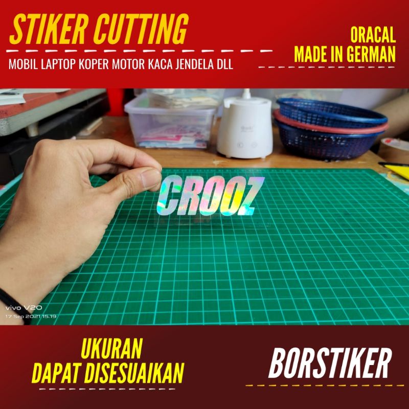 STIKER CROOZ | STICKER CUTTING BAHAN ORACAL CUSTOM LOGO
