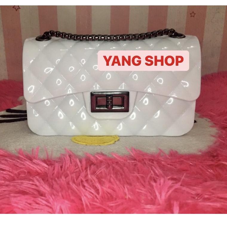 Terbaru YANGSHOP JELLY GLOSSY - Tas Bahu Wanita Z1H0
