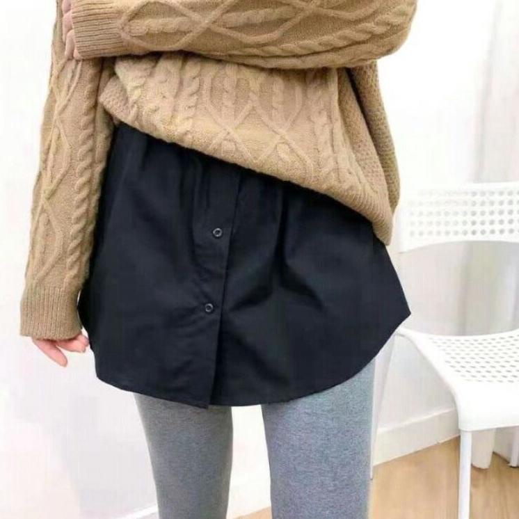 Skirt Korea || Fake Layering || Mini Skirt || Fake Skirt {PKR.26Au22ᴷ}