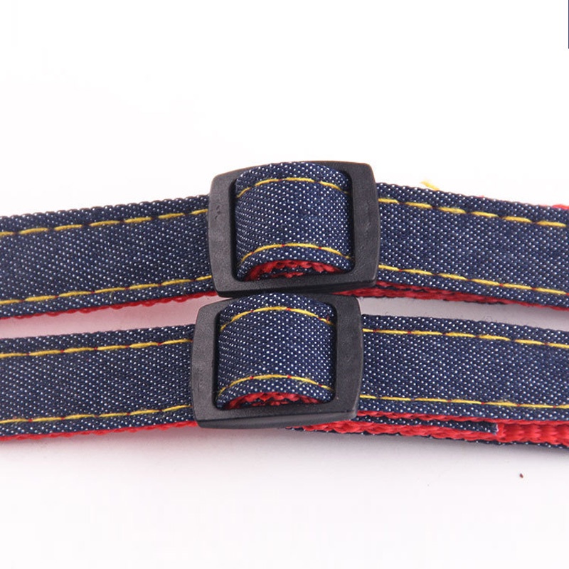 Hewan Peliharaan Dog Harness Leash Tali Tuntun Harnes Rantai Anjing Kucing Pet Belts Denim Traksi Keselamatan