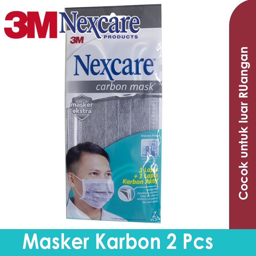 KTMSTORE 3M Nexcare Carbon Masker Kesehatan 2 pcs masker karbon MP-20