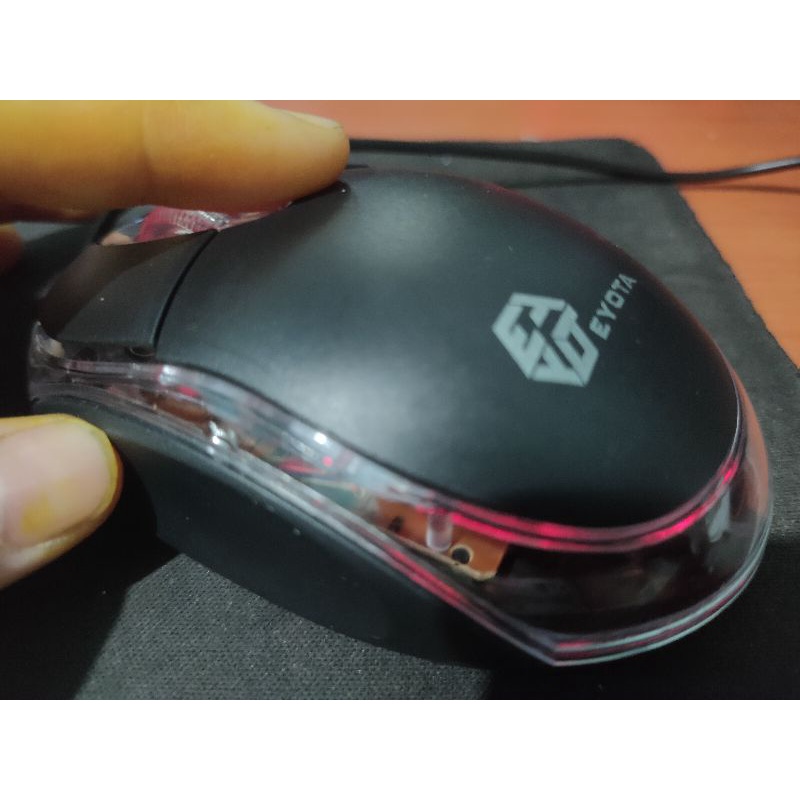 Mouse lampu Usb mouse optic murah merek random