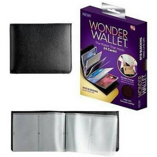 Dompet Kartu Kredit ATM Membership Dll - Wonder Wallet 24 Kartu - Dompet Kartu Universal muat banyak