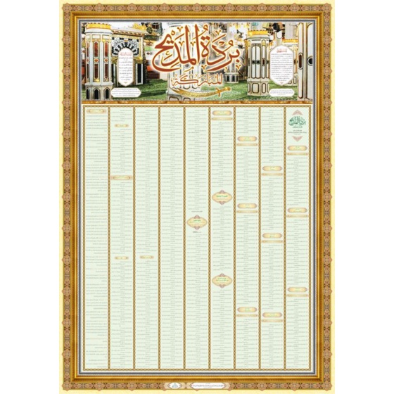 Poster Dinding Burdah Imam Al-Bushiri