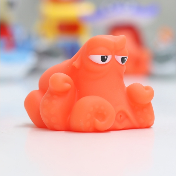 MMTOYS CM-M1 Mainan Mandi Anak Bayi Mainan Karet Ikan Semprot Tembak Air Baby Bath Mainan Edukasi-HANK