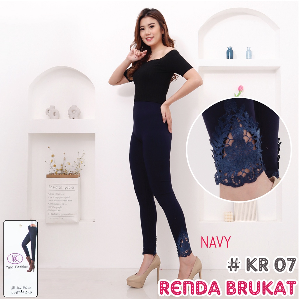 Legging Renda Brukat Fashion Wanita * KR07 * / legging fashion wanita / legging RENDA KAKI