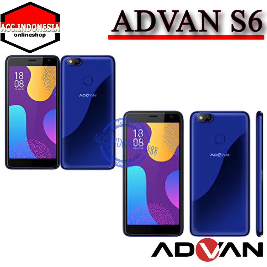 Advan S6 4g Fingerprint Blue Gold Garansi Resmi Shopee Indonesia
