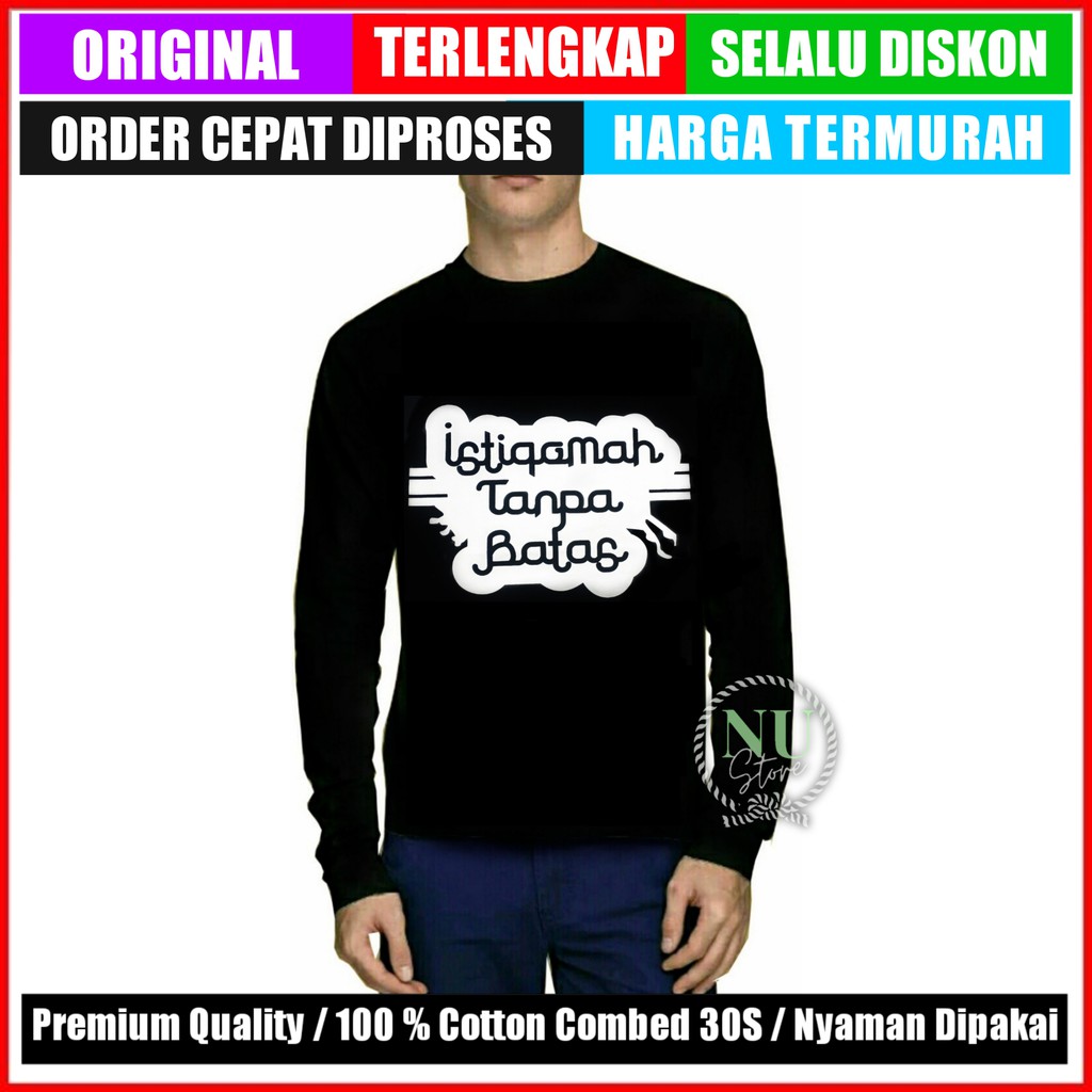 Kaos Istiqomah Tanpa Batas  / Kaos Gus Azmi / Kaos Syubban Lovers / Kaos Syubbanul Muslimin