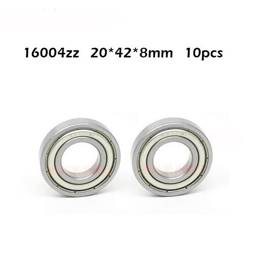 10pcs/lot 16004ZZ Deep Groove Ball Bearing 16004-ZZ 16004ZZ 20428mm 20428 Bearing Steel