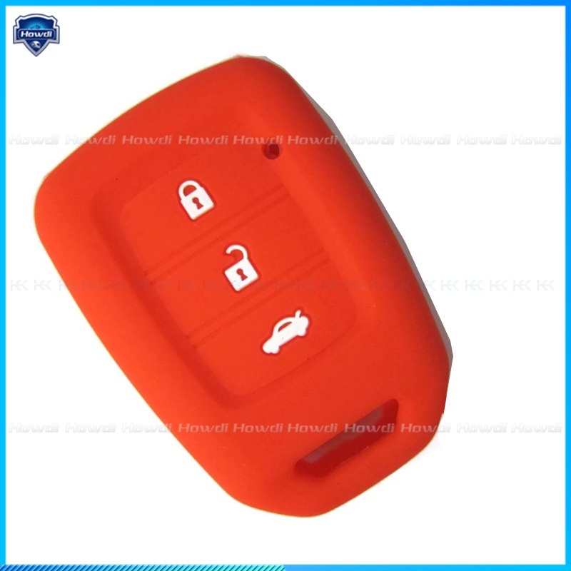 Cover Kunci Remote Bahan Silikon Dengan Gantungan Kunci Untuk Honda City Start