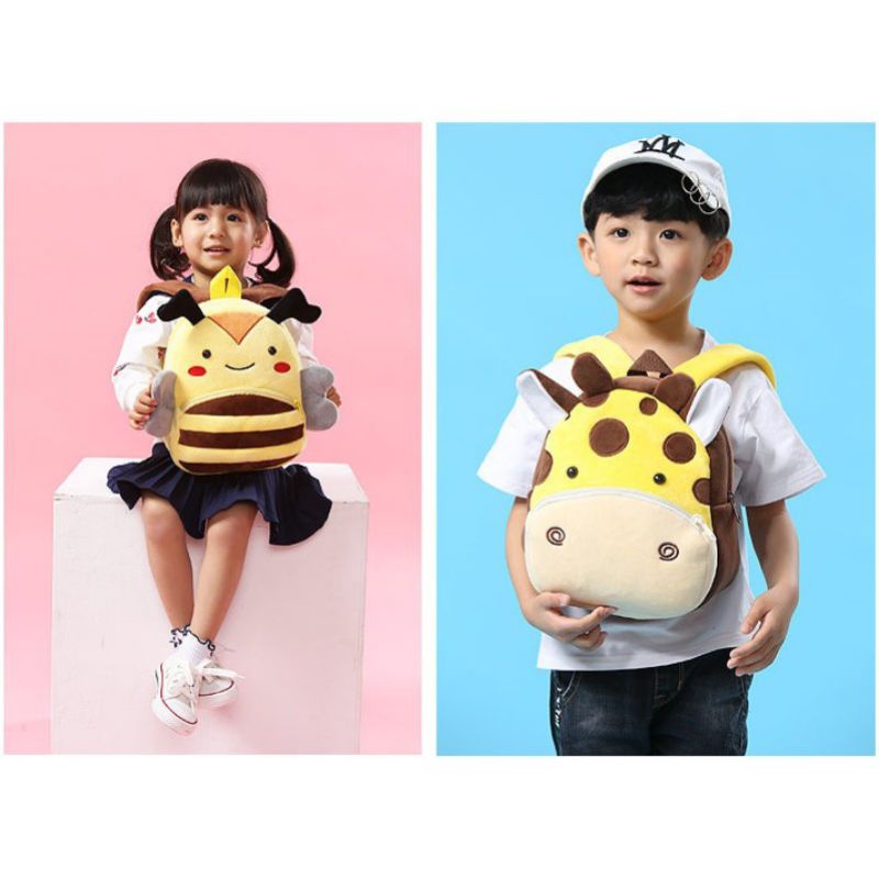 Tas Ransel/Punggung/Bahu/Backpack Balita Lucu Karakter Usia 2-5 tahun bahan import halus dan lembut