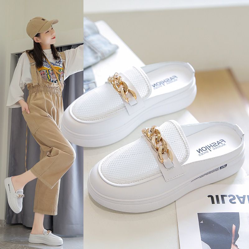 NFF99 - Sepatu Slip On 2model Hak Tinggi Fashion Import Terbaru