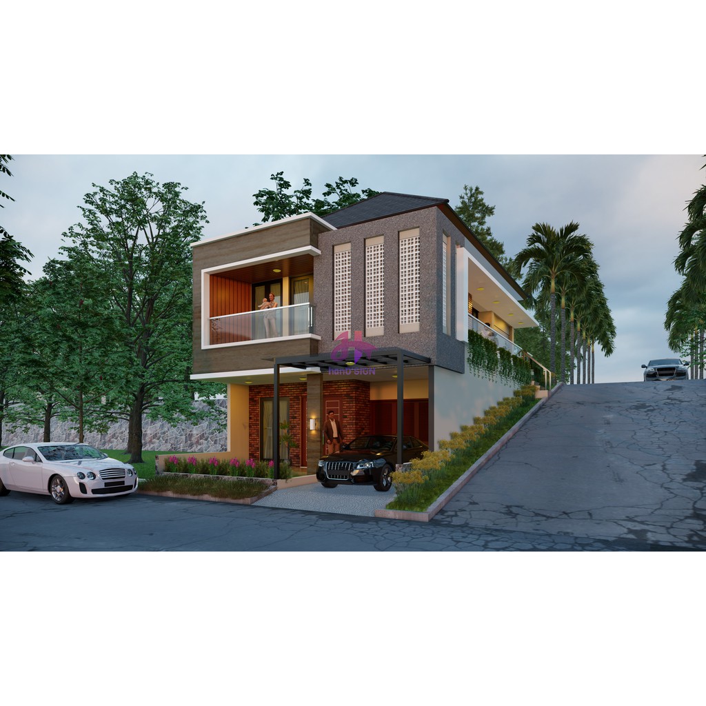 JASA DESAIN RUMAH |DESAIN RUMAH TROPIS MODERN