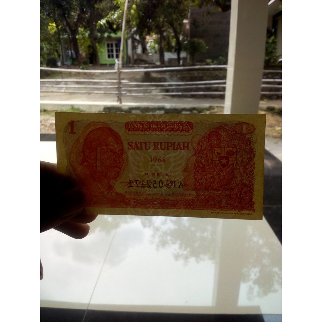 Uang Kuno 1 rupiah tahun 1968 Seri Sudirman