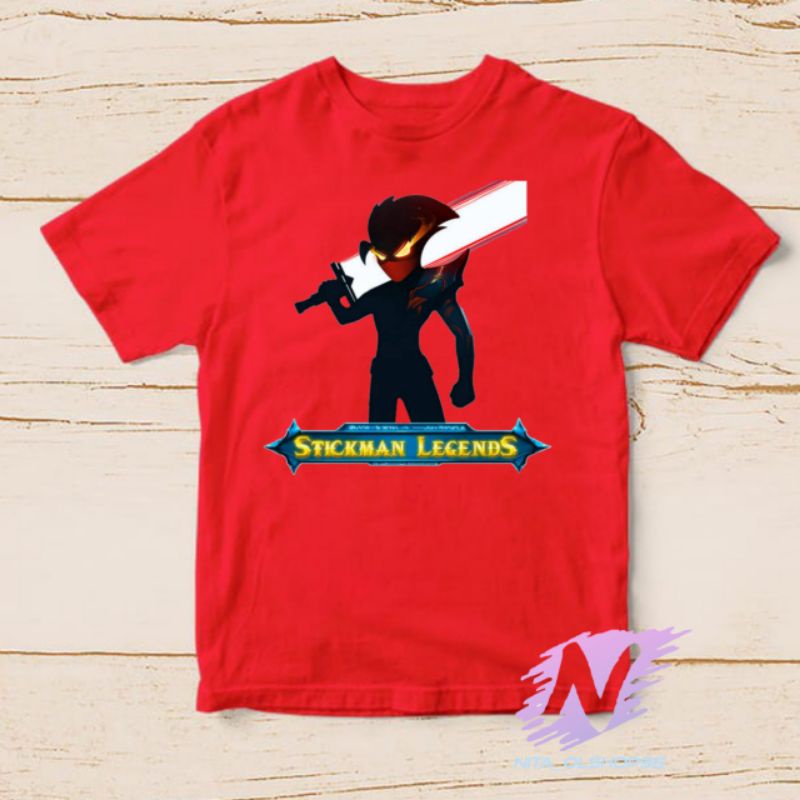 stickman lengend kaos anak kartun baju stickman mobile