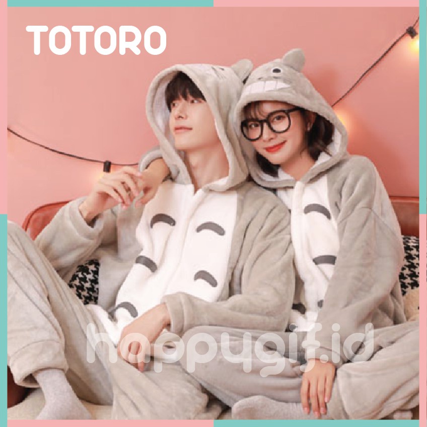 BAJU TIDUR KOSTUM ONESIE KIGURUMU PIYAMA DEWASA KARAKTER - TOTORO