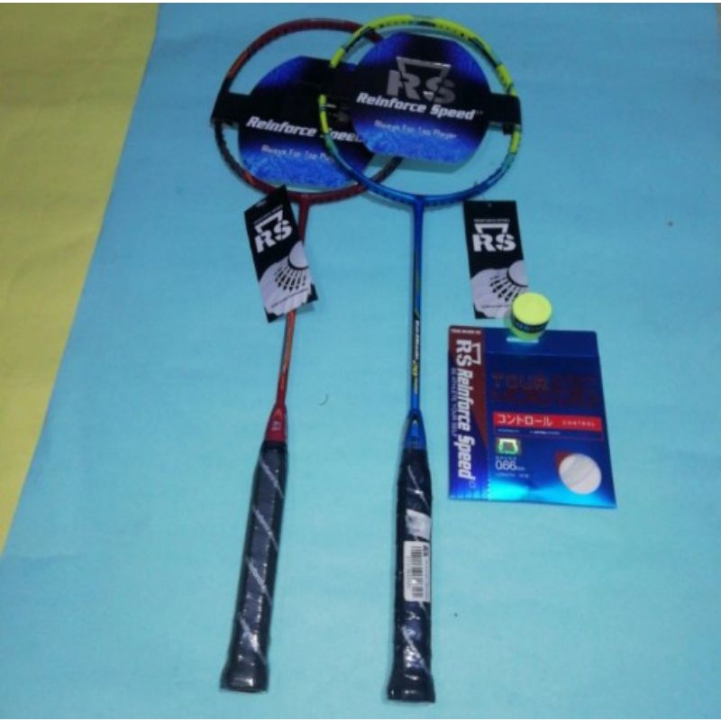 Raket Badminton RS ISO BLADE 20 & 25 bonus senar dan grip