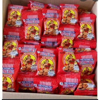 Kue Potong Pia Putra Bali Rasa Coklat Kacang Panggang uenak poll 1 renteng 10 pcs snack Jadul