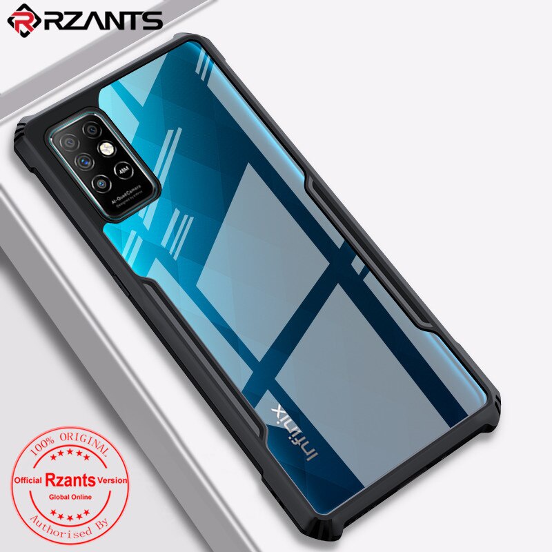 Case Infinix Note 8 Armor Fushion Transparent Casing + Tempered Glass Full Layar dan Skin Carbon