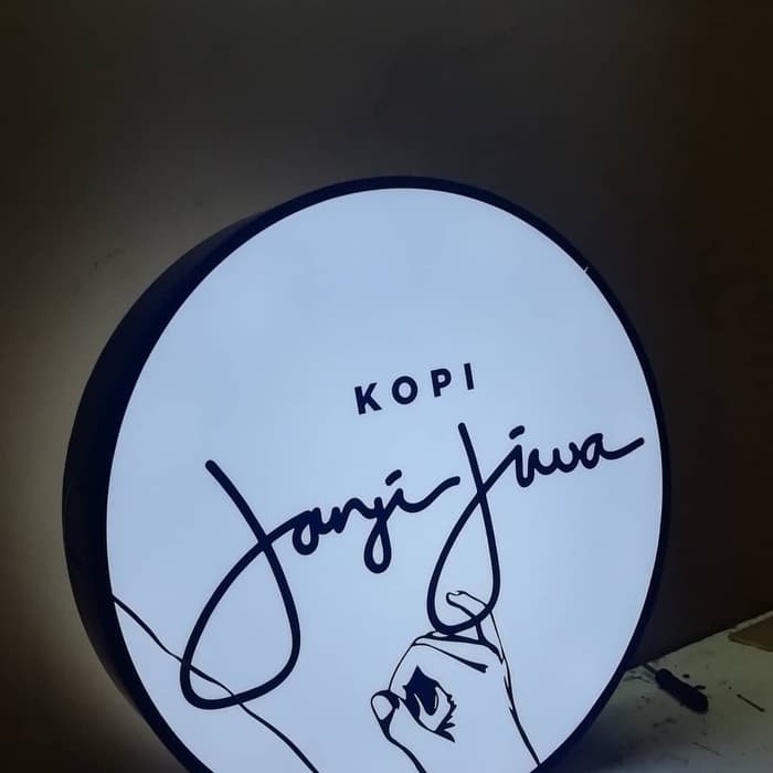 Neon Box bulat diameter 60cm&hd815