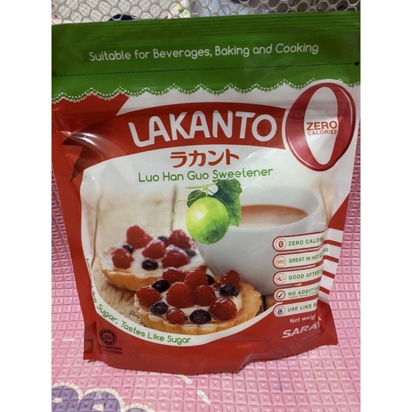 

LAKANTO Lou Han Guo Sweetener Monk Fruit Gula Keto Friendly 200gr