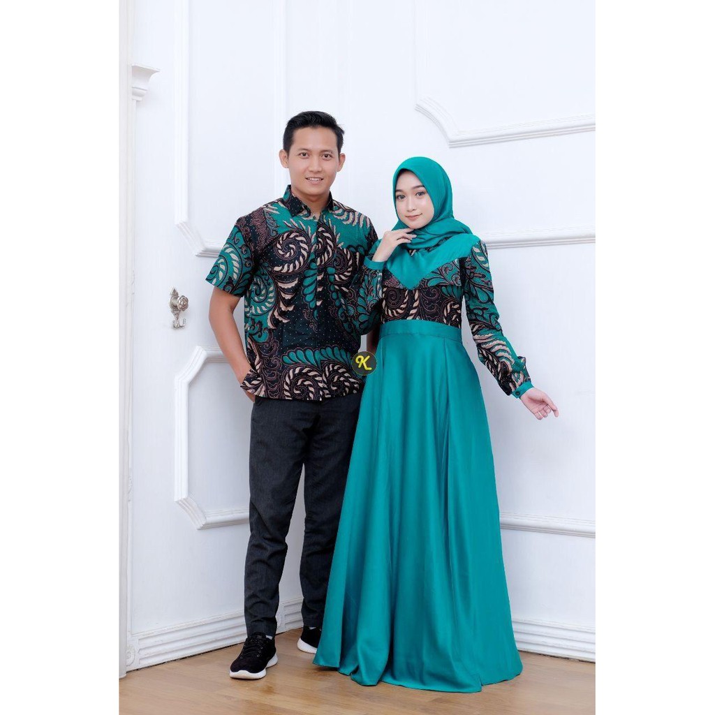 GROSIR COUPLE TERBARU • Sarimbit Batik Keluarga • motif exclusive trendy • kemeja gamis atasan 6647y